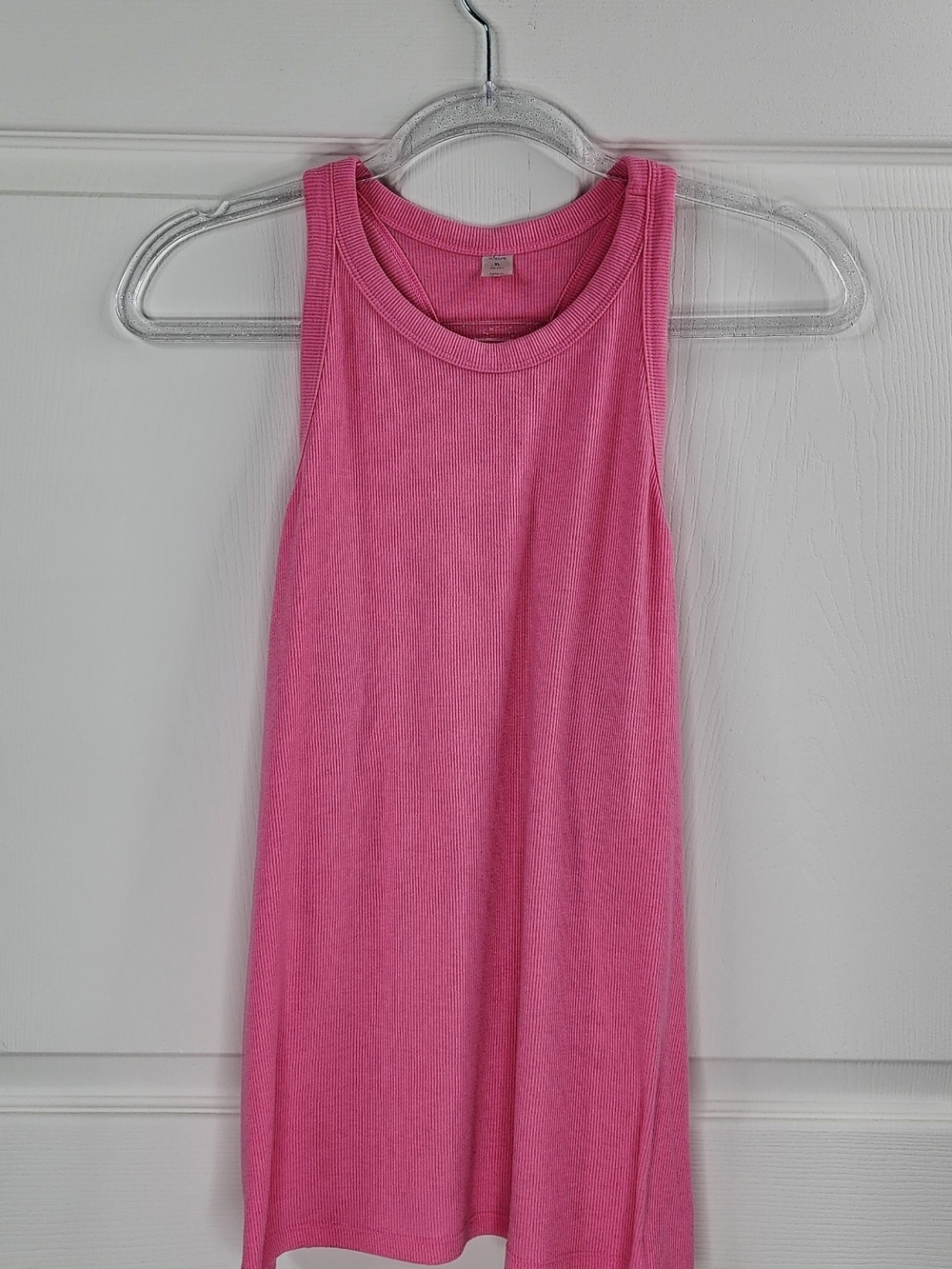 Old Navy Active Go-Dry Pink Ribbed Racerback Tank Top